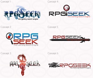 RPGSeek Logo Initial Designs
