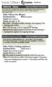 4th Edition Gamma World Powers List