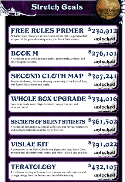 Invisible Sun Stretch Goals